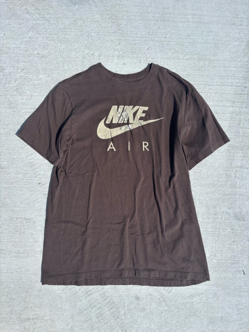 Nike AIR Brown and Cream Tee